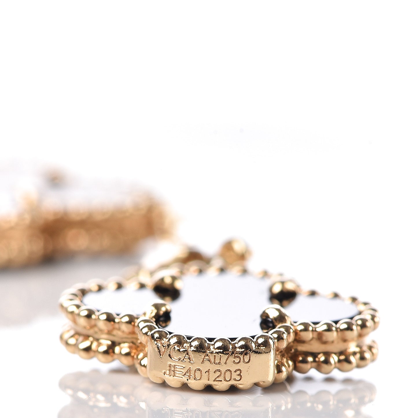 18K Yellow Gold Grey Mother of Pearl Black Onyx 5 Motifs Magic Alhambra Bracelet