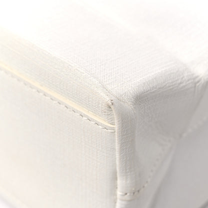 Balenciaga Calfskin Small Logo North South Shopping Tote White 9 of 12