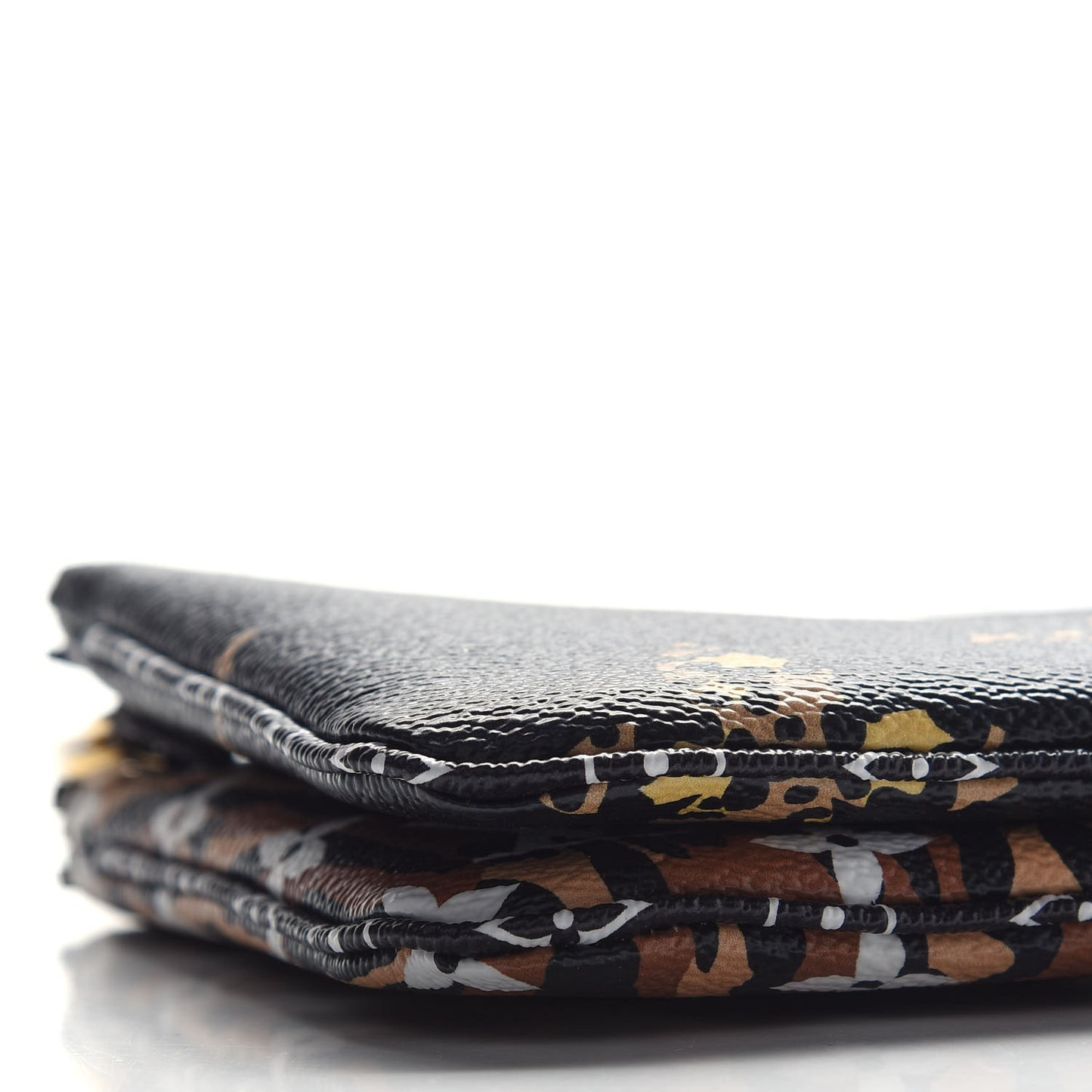 Monogram Giant Jungle Pochette Double Zip Black