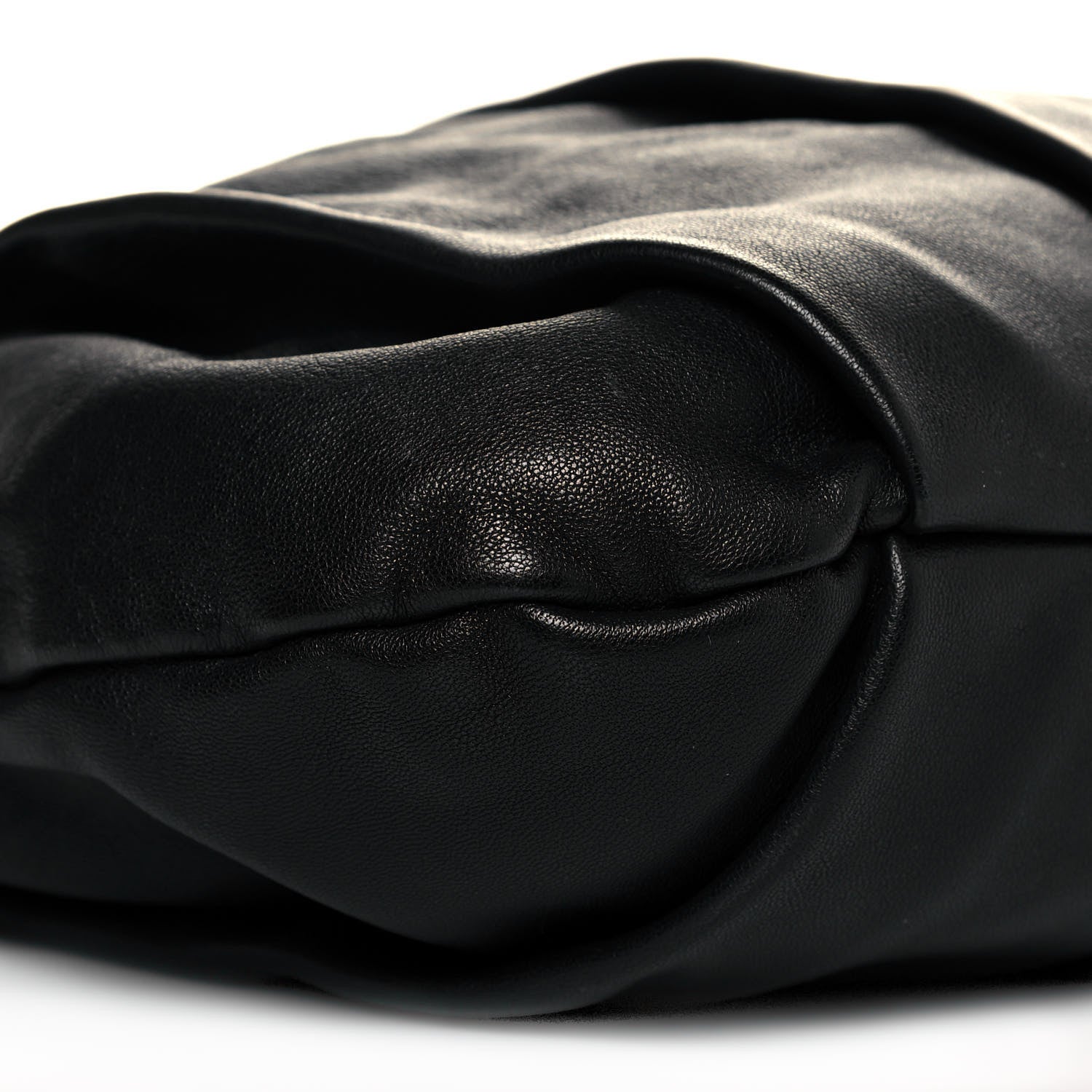 Christian Louboutin Calfskin Pleated Chain Hobo Black 8 of 12