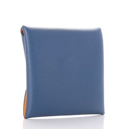 Hermes Chevre Mysore Bastia Coin Purse Bleu Agate 3 of 8