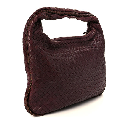 Bottega Veneta Nappa Intrecciato Medium Veneta Hobo Dark Red 3 of 9