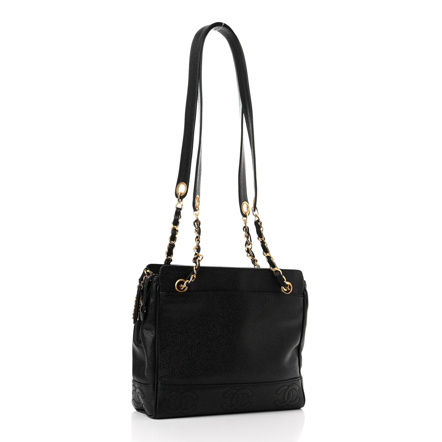 Chanel Caviar CC Shoulder Bag Black 3 of 11