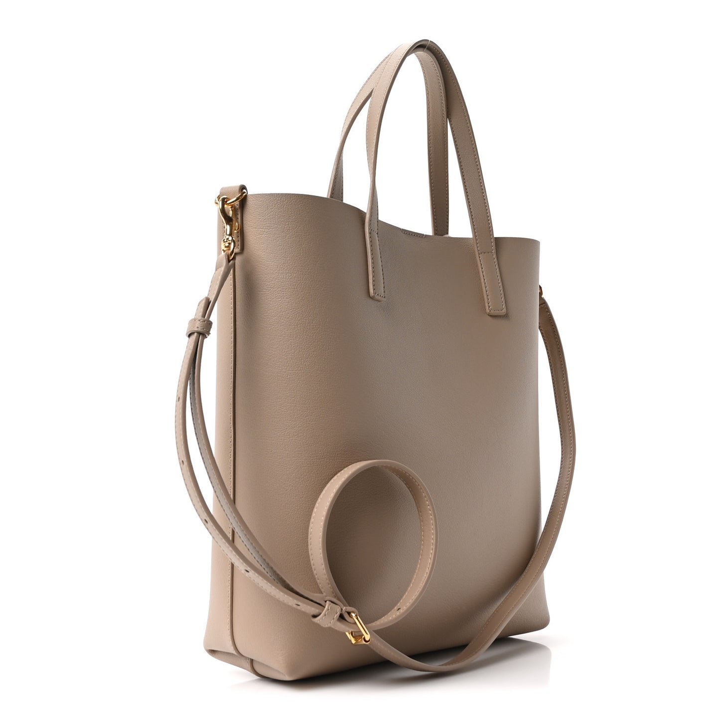 Calfskin Toy Shopping Tote Nude Powder