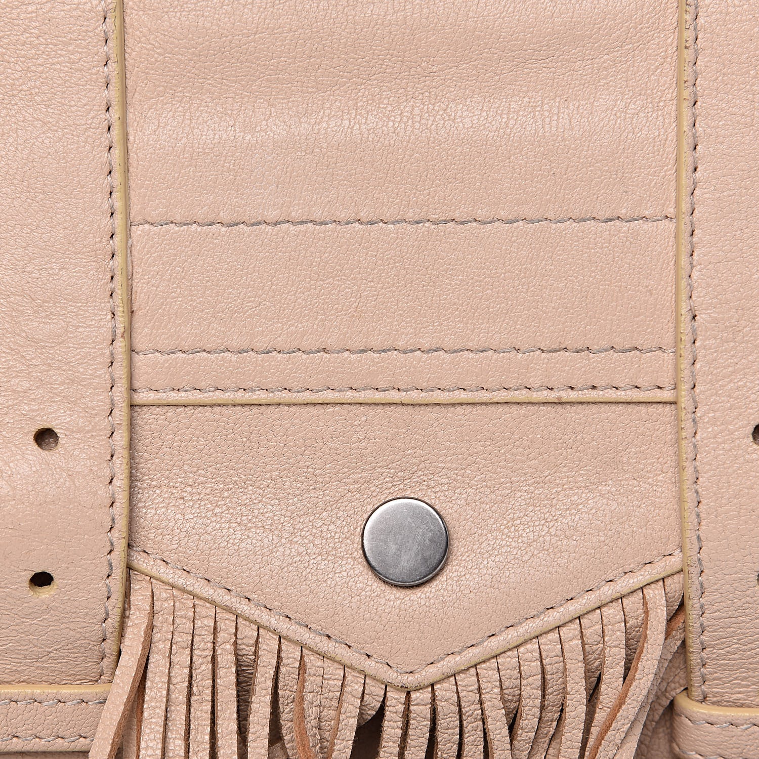 Proenza Schouler Lambskin Fringe PS1 Chain Wallet Beige 14 of 14