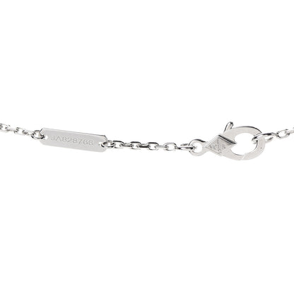 Van Cleef & Arpels 18K White Gold Mother of Pearl Vintage Alhambra Pendant Necklace 5 of 6