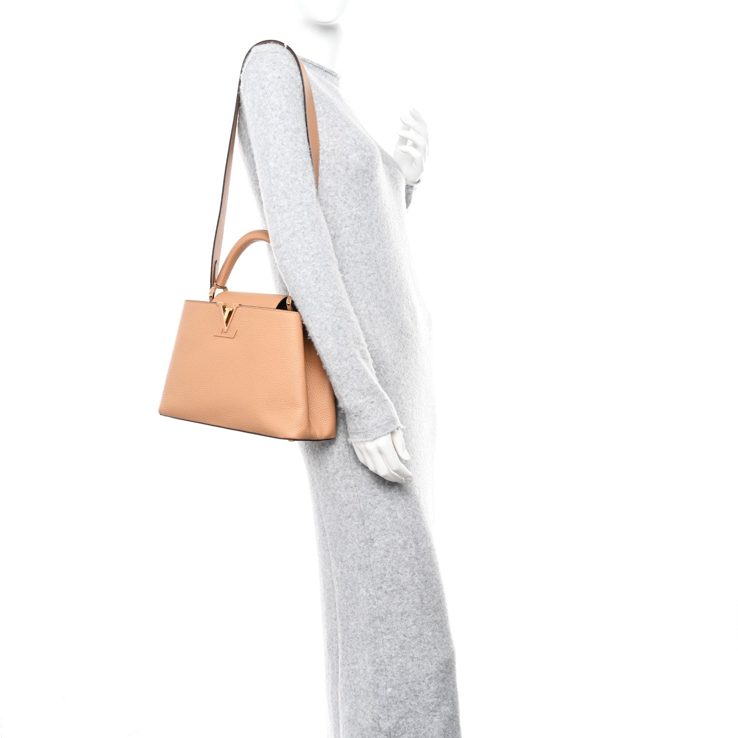 Louis Vuitton Taurillon Capucines MM Arizona 2 of 9