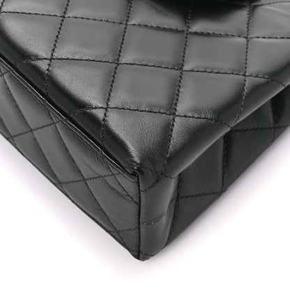 Chanel Shiny Aged Calfskin Quilted Nano Kelly Shopper Black 10 of 11