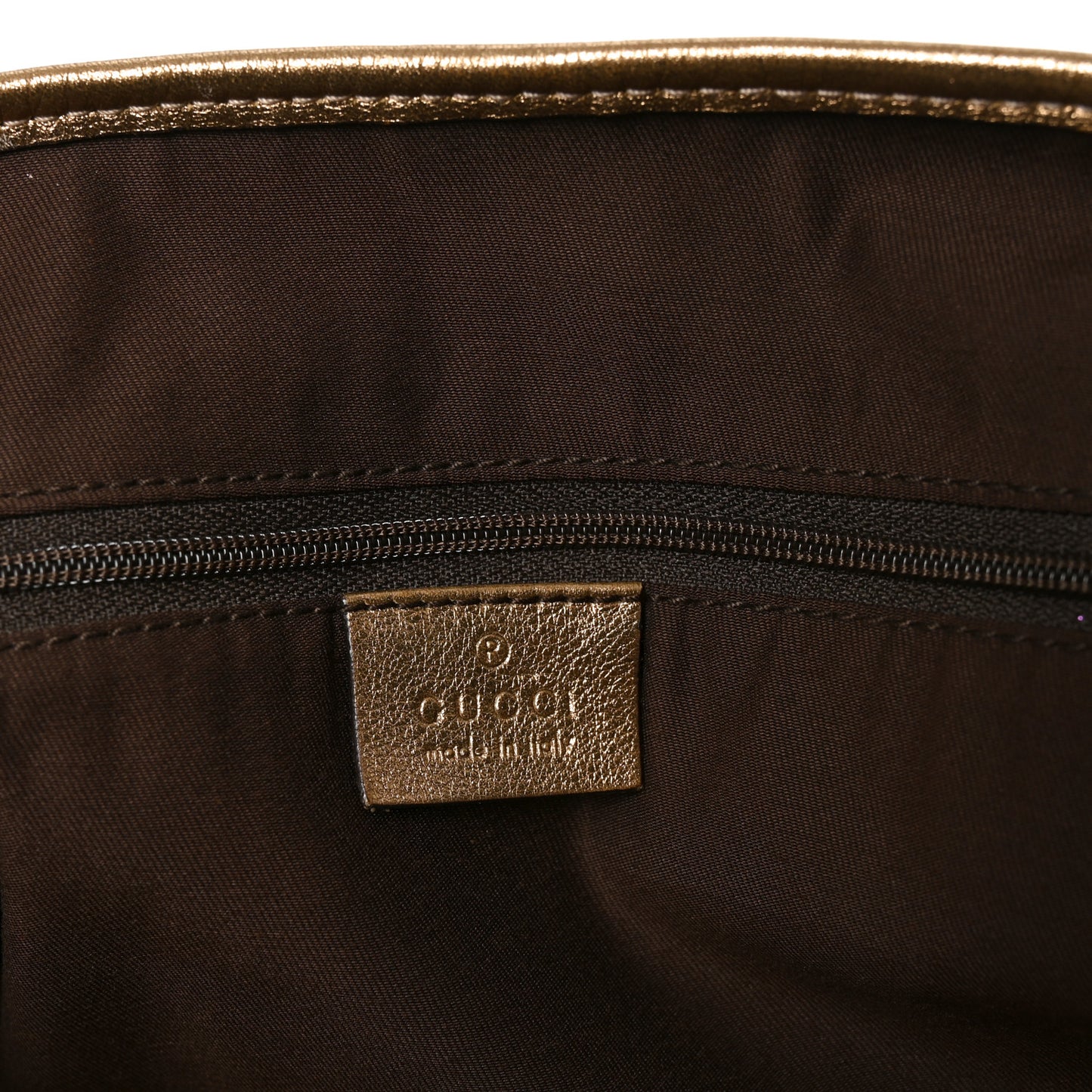 Satin Monogram Medium Abbey Shoulder Bag Bronze
