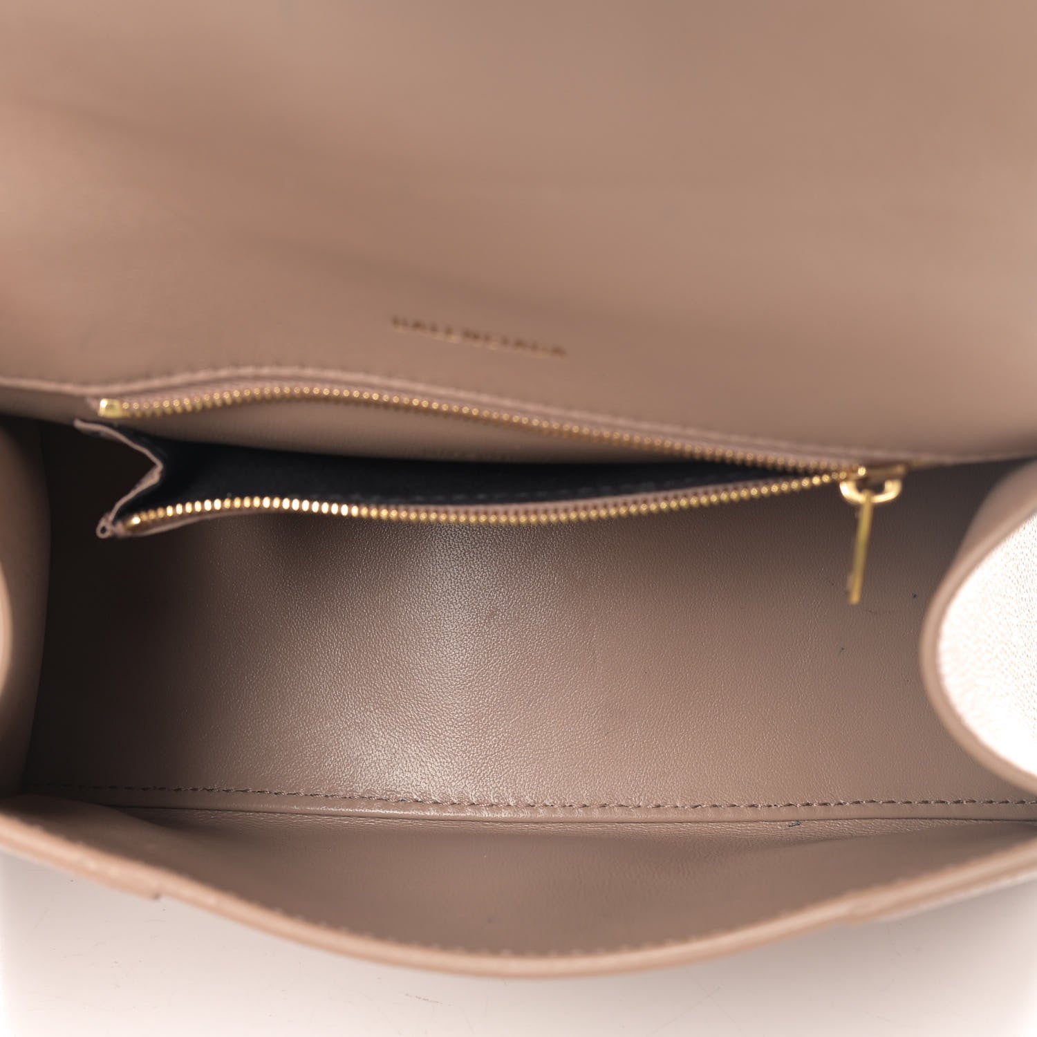 Balenciaga Grained Calfskin Small Hourglass Top Handle Bag Nude Beige 5 of 12