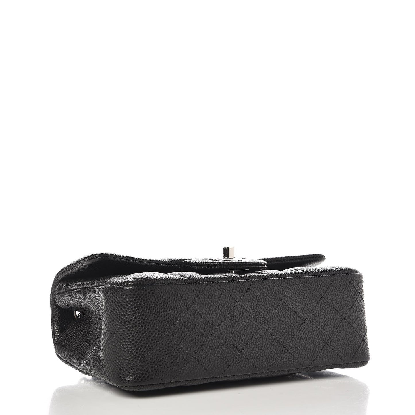 Caviar Quilted Mini Rectangular Flap Black