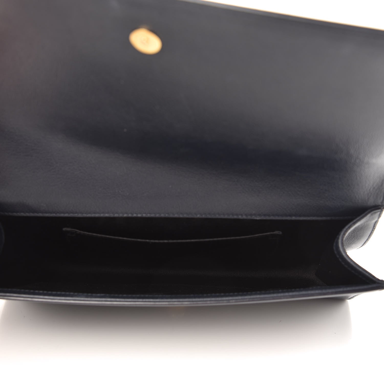 Saint Laurent Calfskin Monogram Large Belle De Jour Clutch Navy 5 of 10