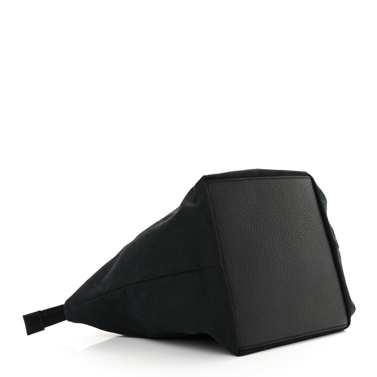 GG Monogram Small Web Handle Bucket Tote Black