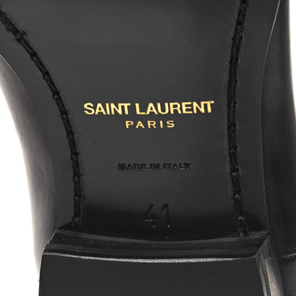 Saint Laurent Calfskin Mens Wyatt Chelsea Boots 41 Black 7 of 10