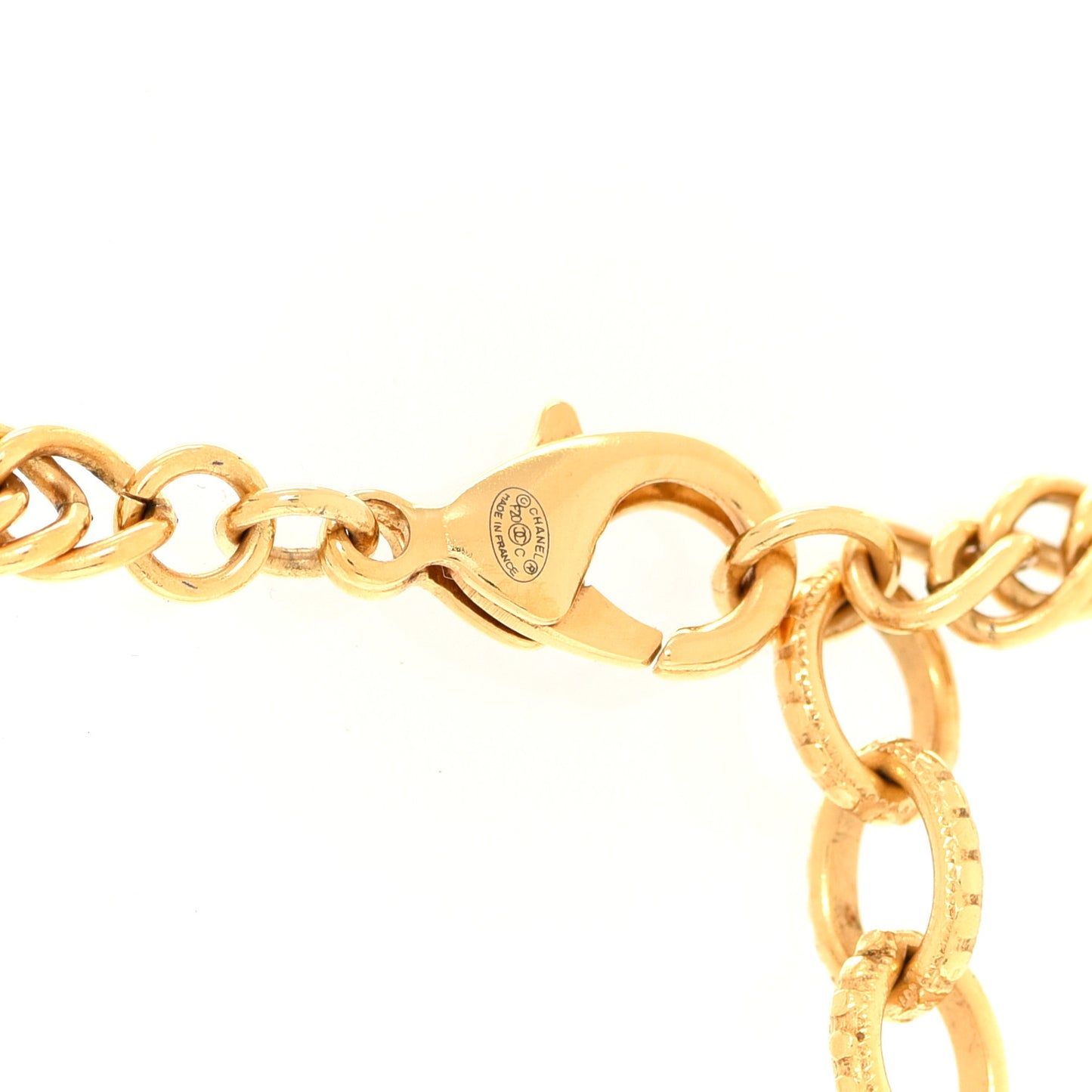 ID Dog Tag Charm Necklace Gold