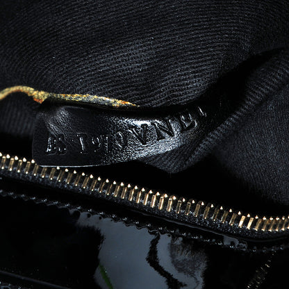 Valentino Garavani Patent Medium Rockstud Tote Black 9 of 9