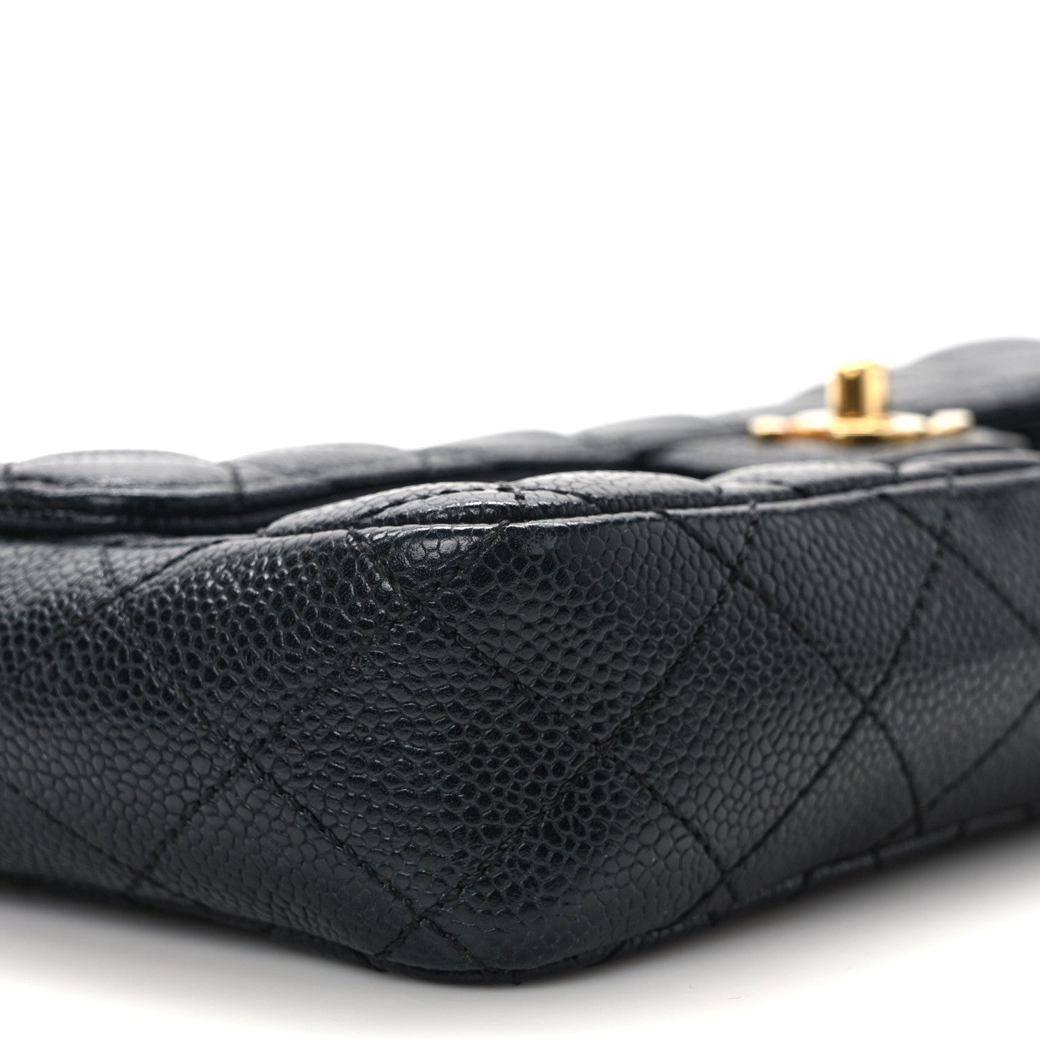 Chanel Caviar Quilted East West Flap Black 8 of 13
