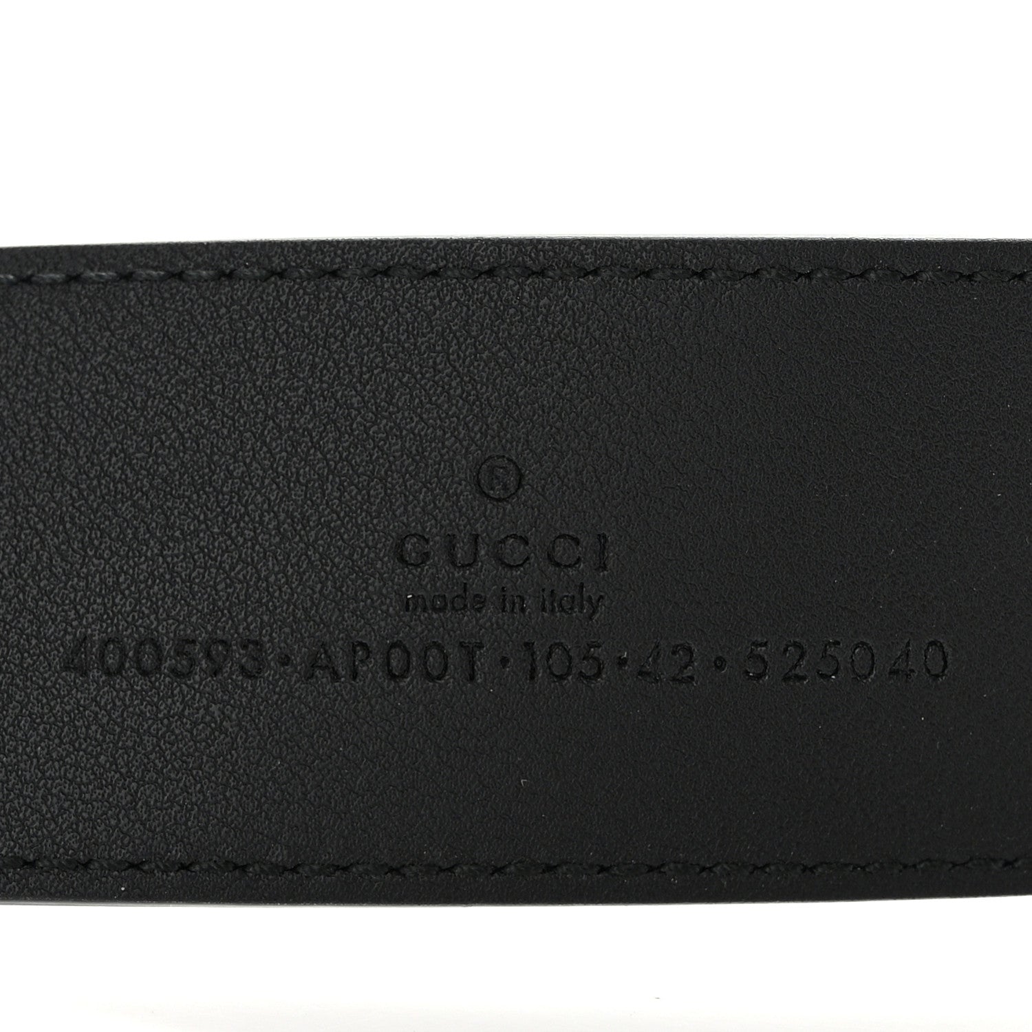 Gucci Calfskin Double G 40mm Belt 105 42 Black 3 of 5
