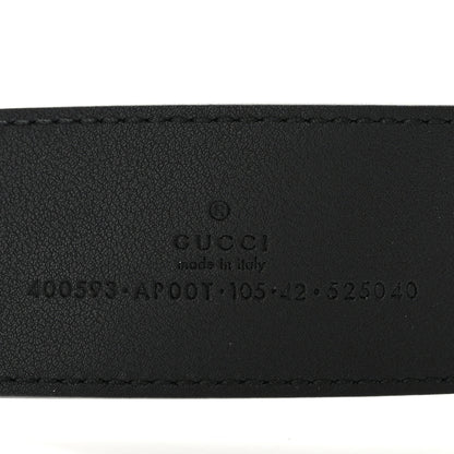 Gucci Calfskin Double G 40mm Belt 105 42 Black 3 of 5