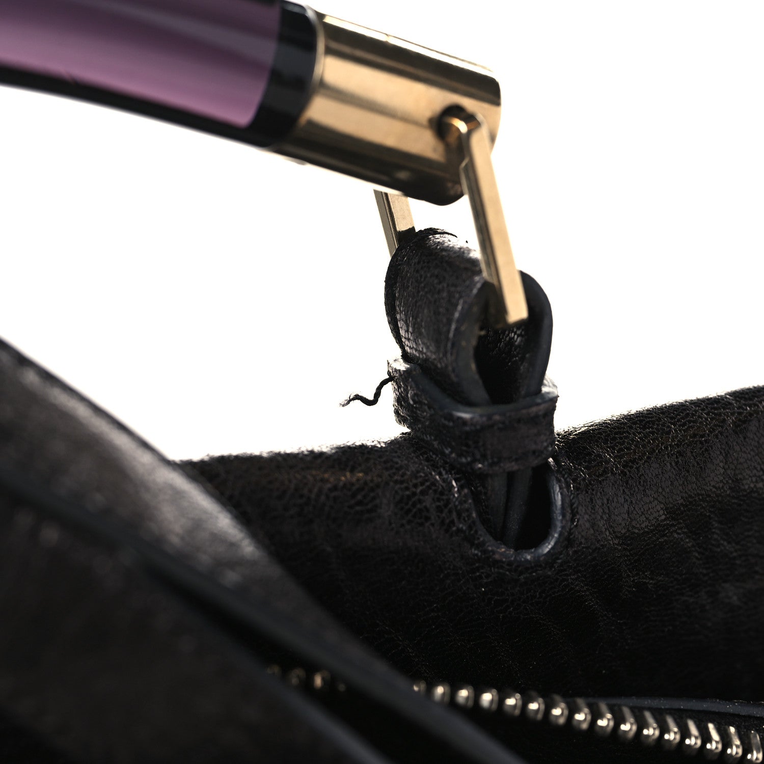 Chloe Leather Saskia Satchel Black 12 of 15