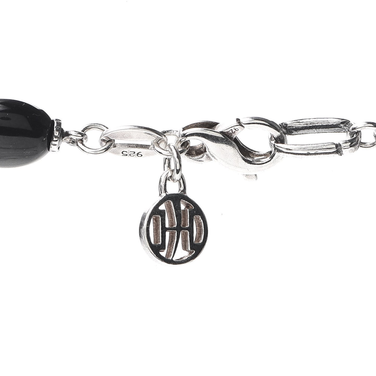 Sterling Silver Black Onyx Kali Menari Pebble Necklace