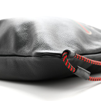 Gucci Calfskin Logo Drawstring Backpack Black 10 of 10