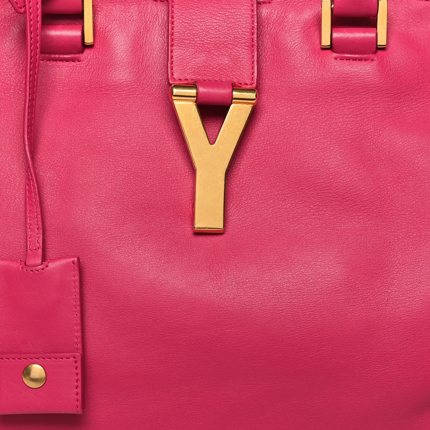 Calfskin Medium Classic Y Cabas Fuchsia