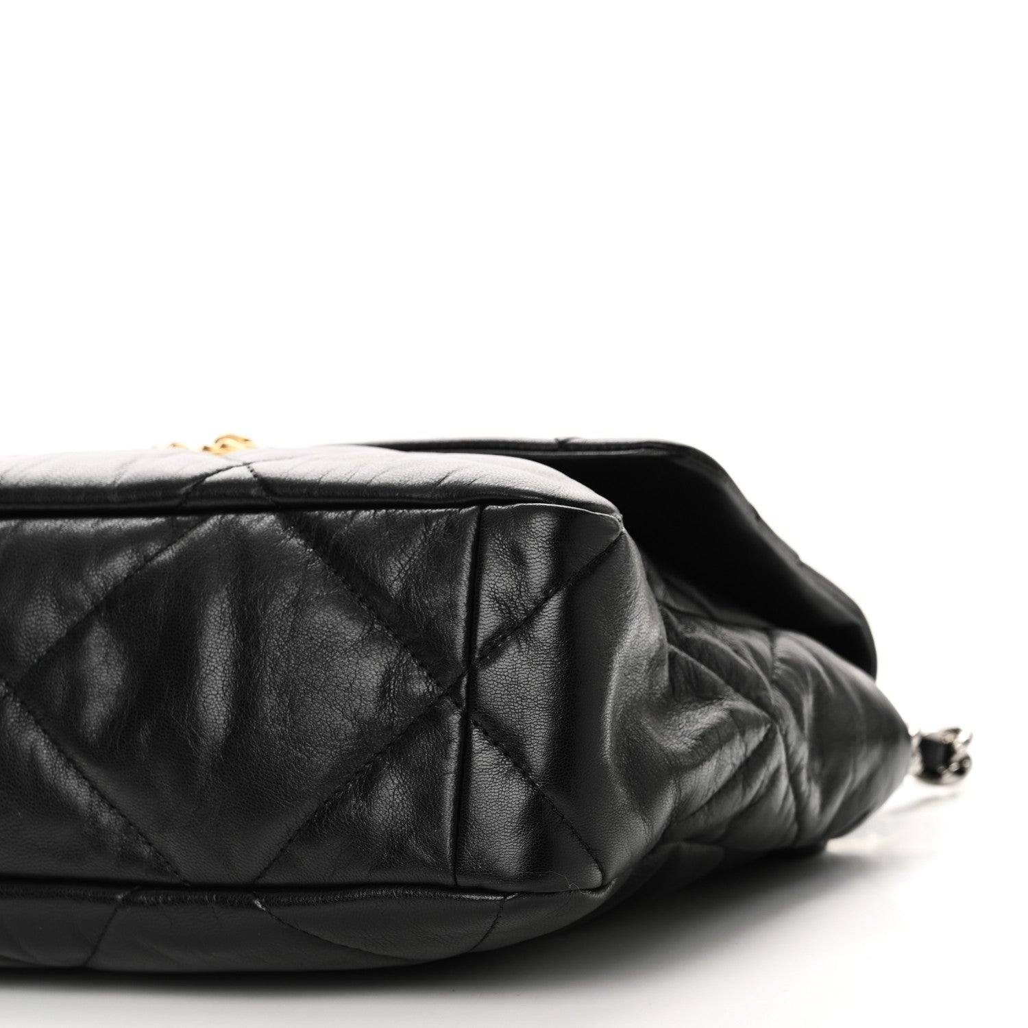 Chanel Goatskin Quilted Large Chanel 19 Flap Black 10 of 11