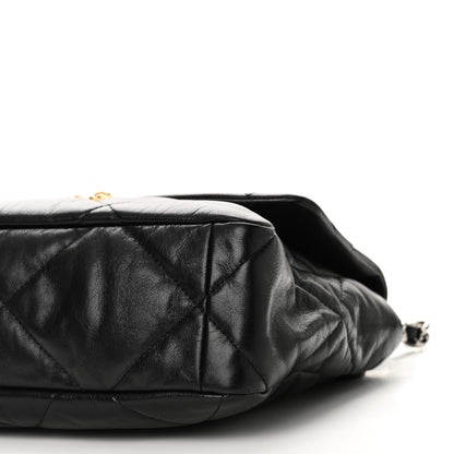 Chanel Goatskin Quilted Large Chanel 19 Flap Black 10 of 11