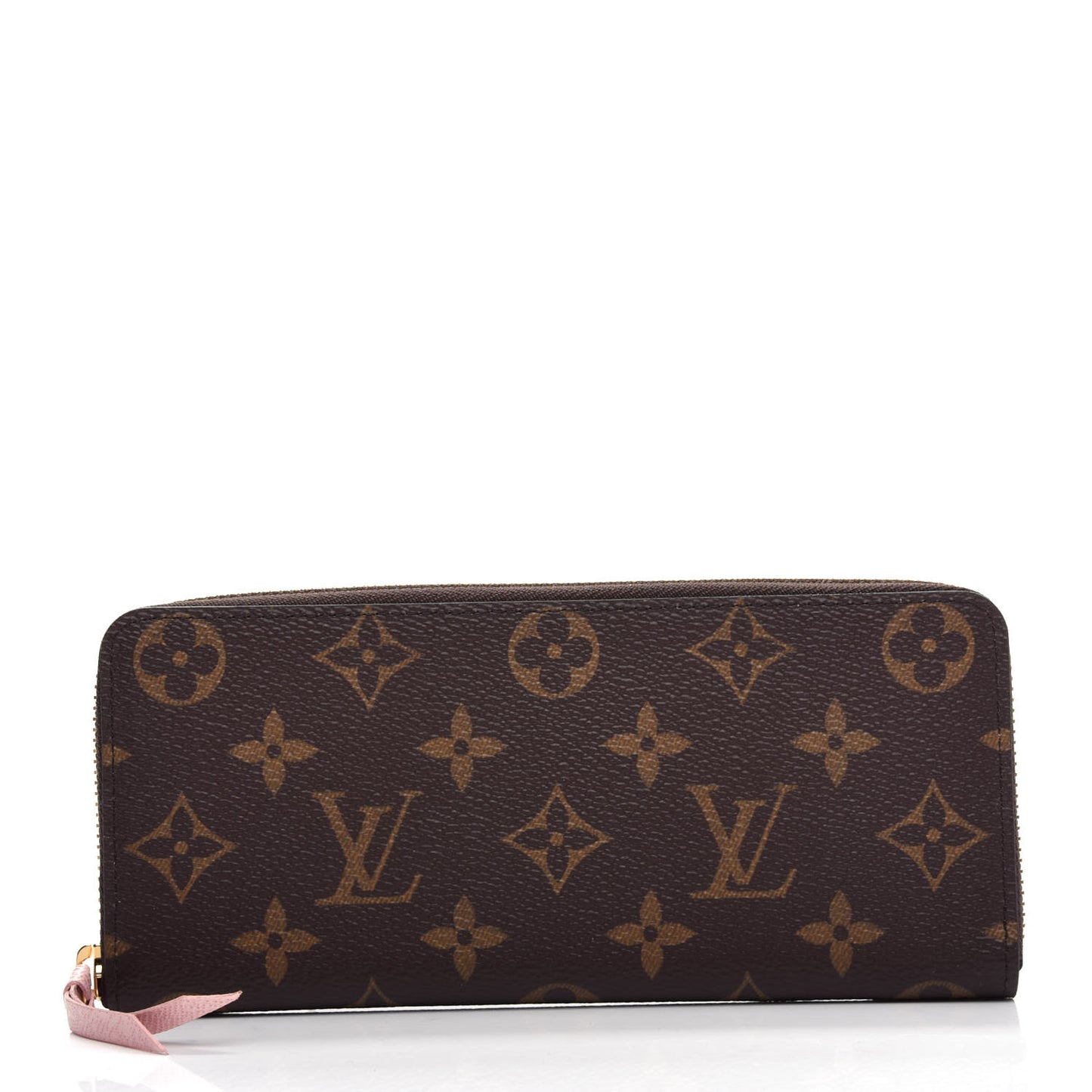 Monogram Clemence Wallet Rose Ballerine