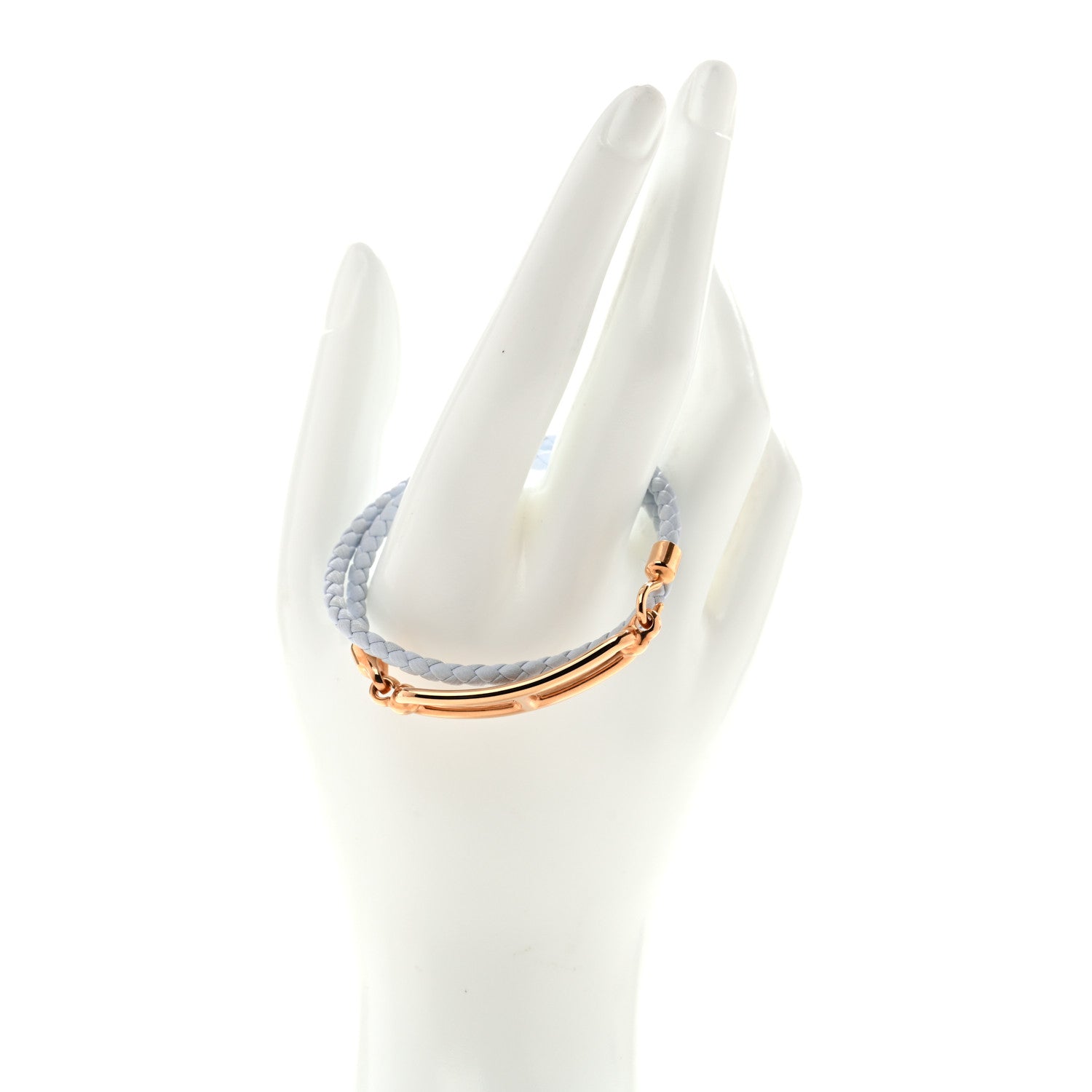 Hermes Swift Roulis Double Tour Bracelet T2 Bleu Brume 2 of 6