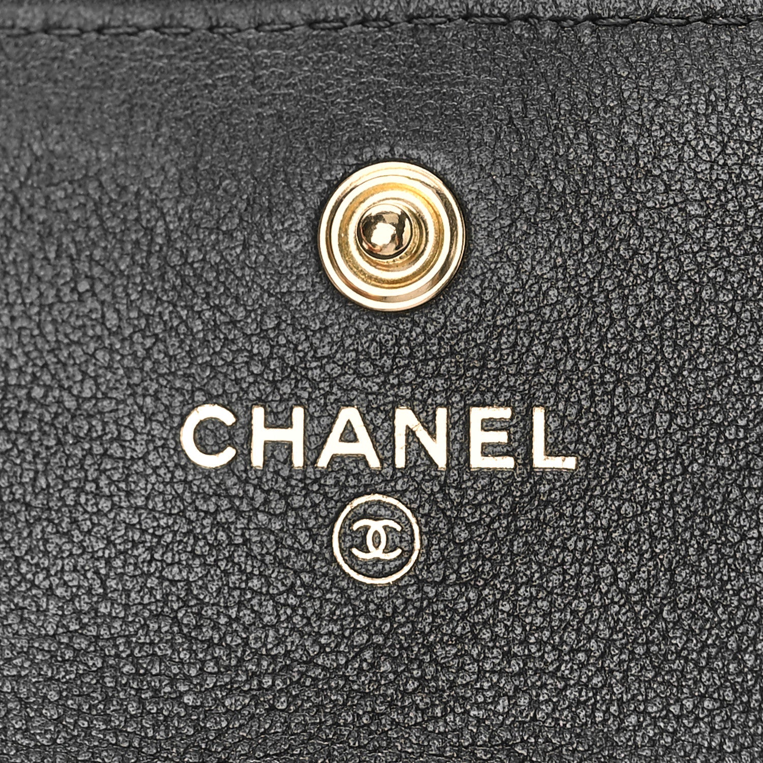 Chanel Calfskin Quilted About Pearls Card Holder Flap With Chain Black 6 of 10
