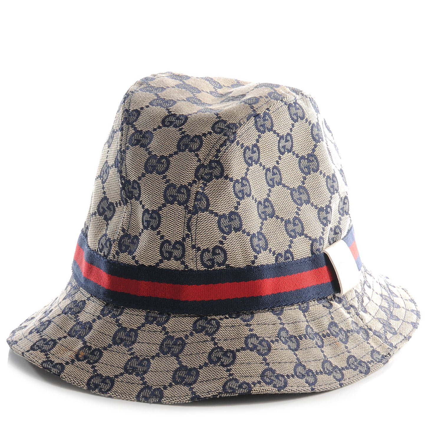 Monogram Web Bucket Hat Blue Medium