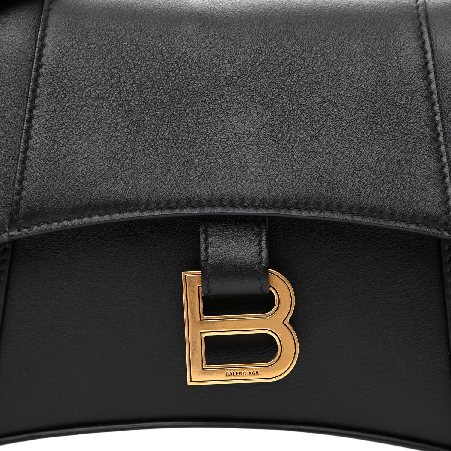 Balenciaga Semi Shiny Smooth Calfskin XS Downtown Shoulder Bag Black 9 of 15