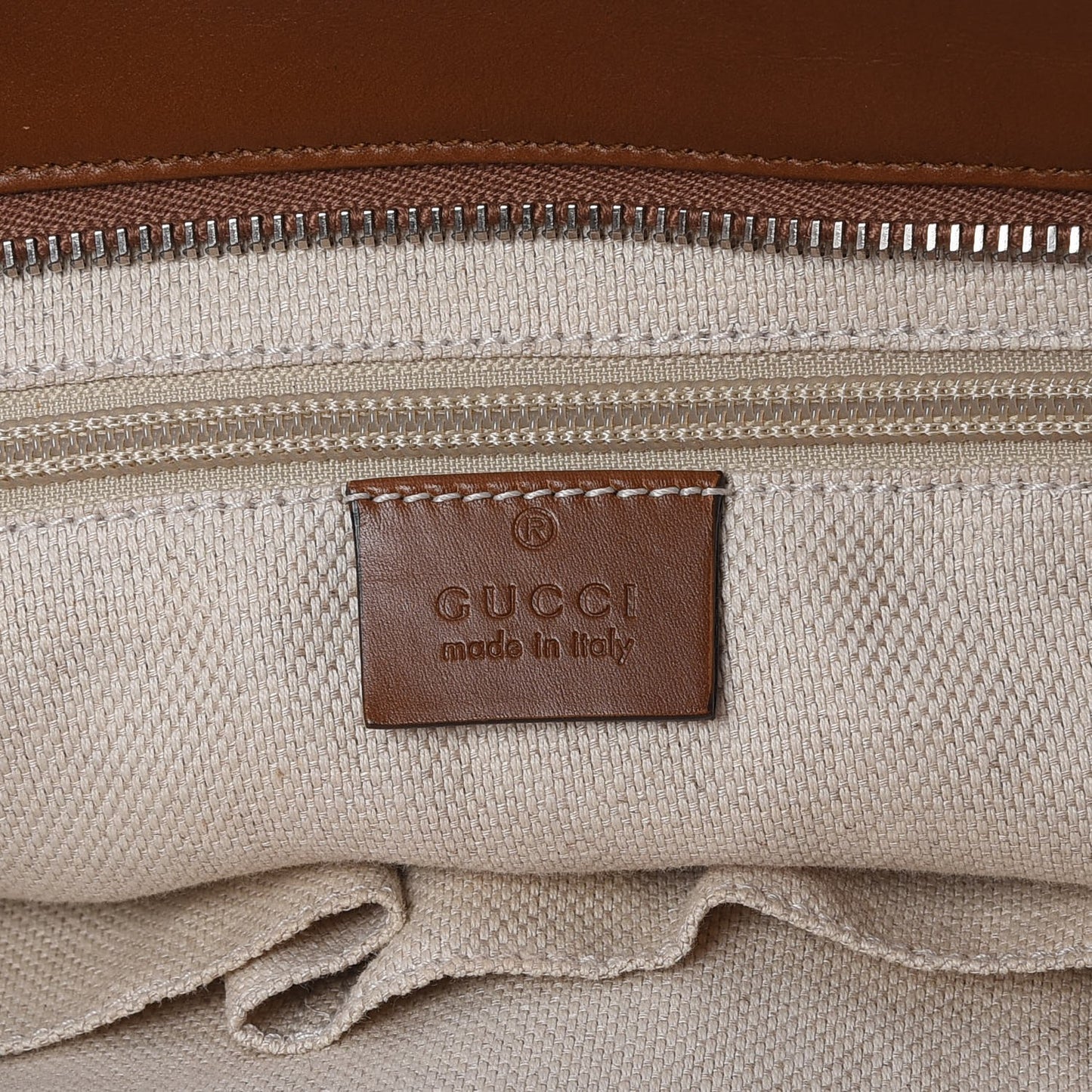 Monogram Large Flat Messenger Bag Brown
