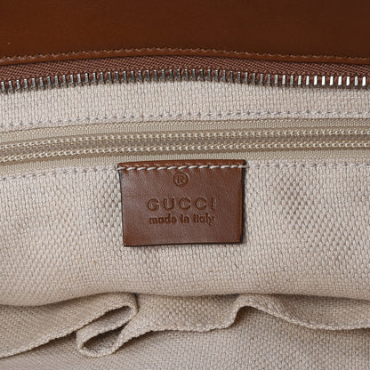 Gucci Monogram Large Flat Messenger Bag Brown 6 of 7
