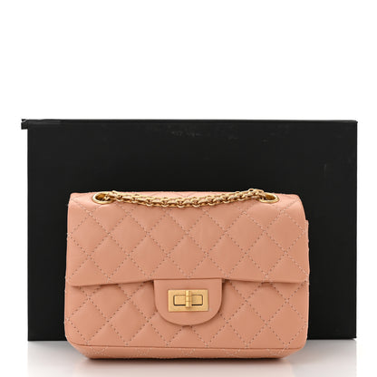 Chanel Aged Calfskin Quilted 2.55 Reissue Mini Flap Beige 11 of 11