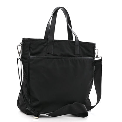 Prada Tessuto Nylon Saffiano Tote Black 3 of 13