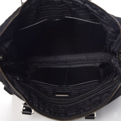 Prada Tessuto Nylon Saffiano Metal Triangle Logo Work Bag Black 5 of 34