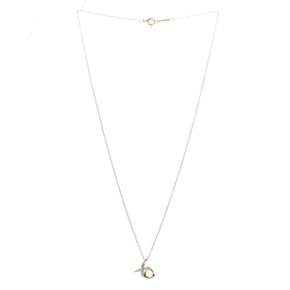 Tiffany 18K Yellow Gold Diamond Paloma Picasso Love & Kisses Pendant Necklace 3 of 6