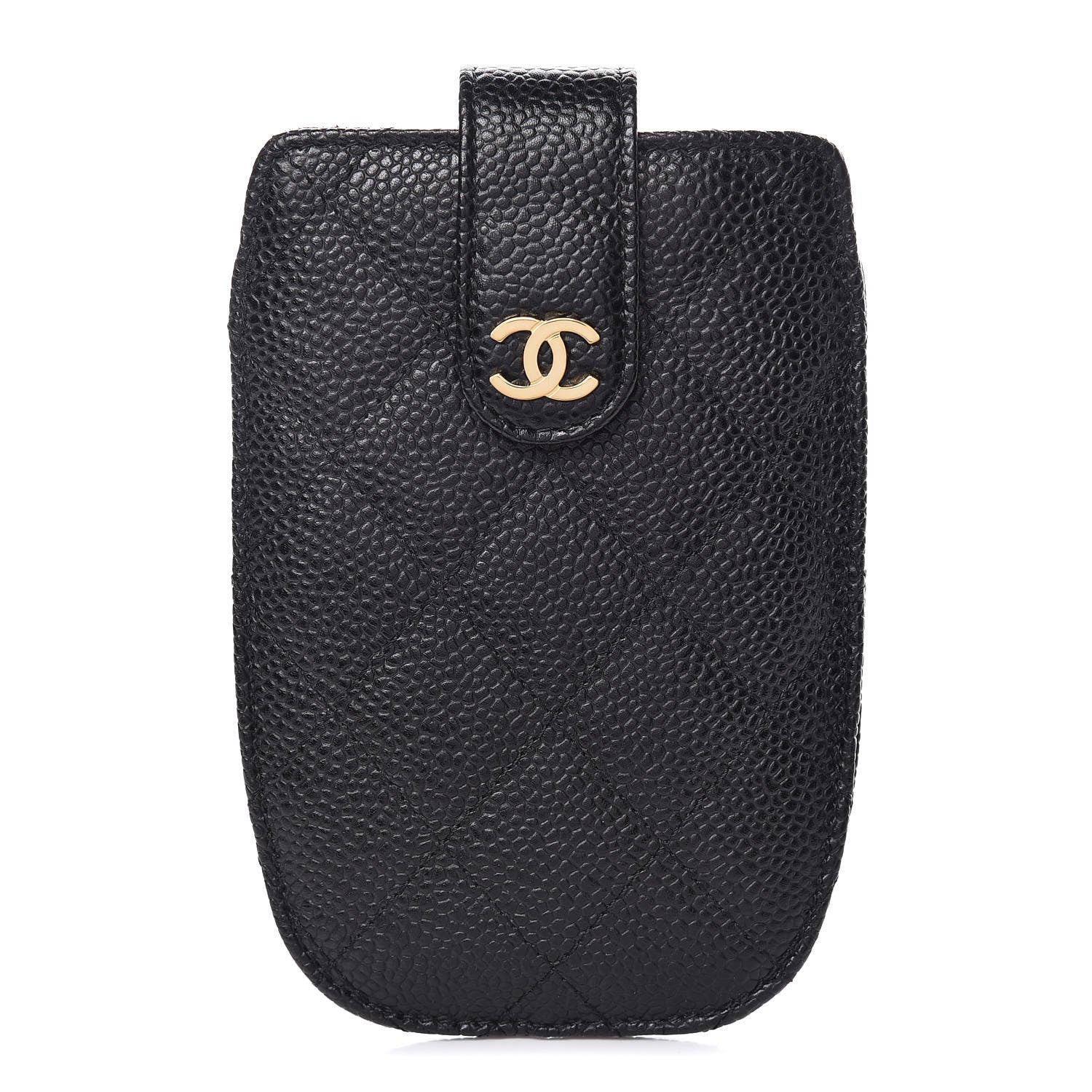 Chanel Caviar Quilted Cell Phone Case Black 1 of 8