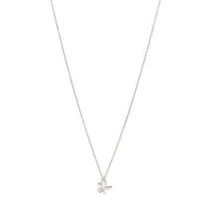 Tiffany Sterling Silver Paloma Picasso Olive Leaf Pendant Necklace 1 of 4