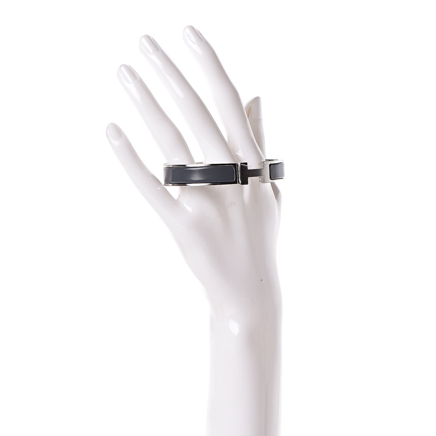 Matte Enamel Narrow Clic Clac HH Bracelet GM Ardoise