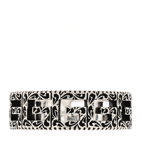 Sterling Silver Narrow Square G Band Ring 54 7