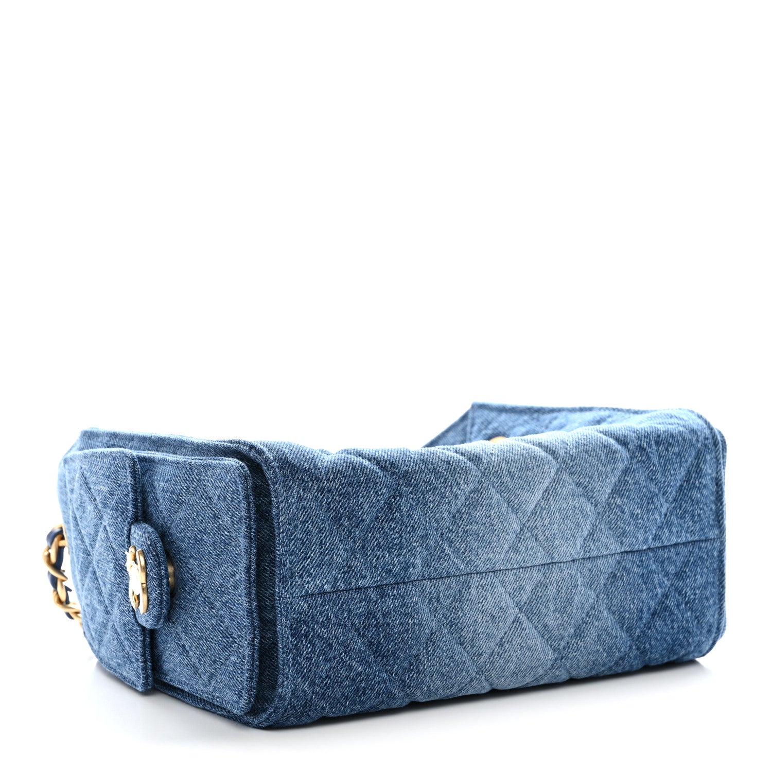 Chanel Washed Denim Quilted Mini Chanel 25 Handbag Blue 1813708