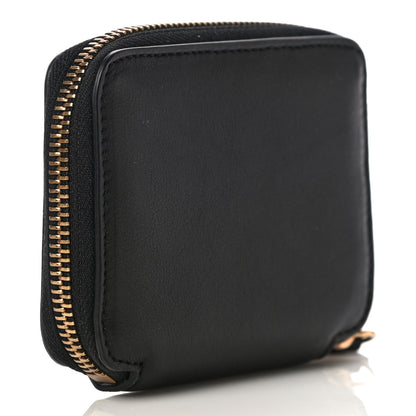 Versace Calfskin Medusa Compact Zip Around Wallet Black 3 of 10