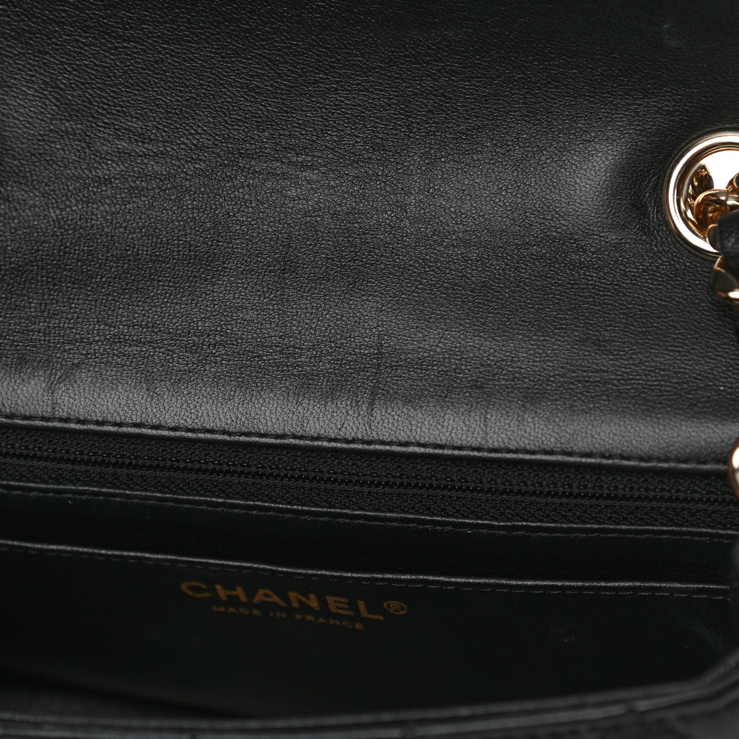 Chanel Lambskin Quilted Mini Coco Charms Rectangular Flap Black 14 of 17