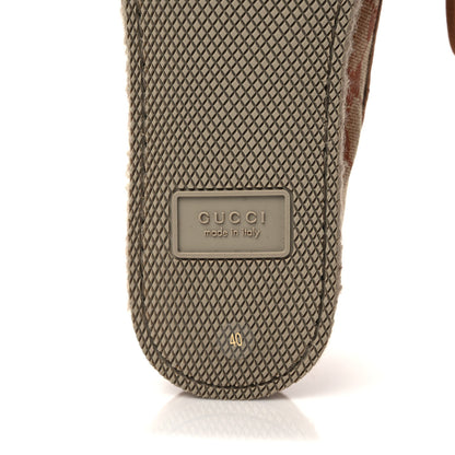 Gucci GG Monogram Womens Fria Horsebit Loafers 40 Beige Ruggine 6 of 8