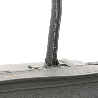 Celine Drummed Calfskin Nano Luggage Kohl 15 of 16
