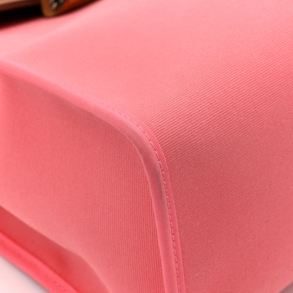 Hermes Vache Hunter Toile Herbag Zip 31 PM Rose Azalee Natural 12 of 17